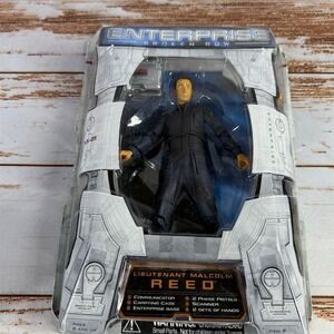 Star Trek Enterprise Lt. Malcolm Reed Art Asylum Broken Bow, Damaged Box